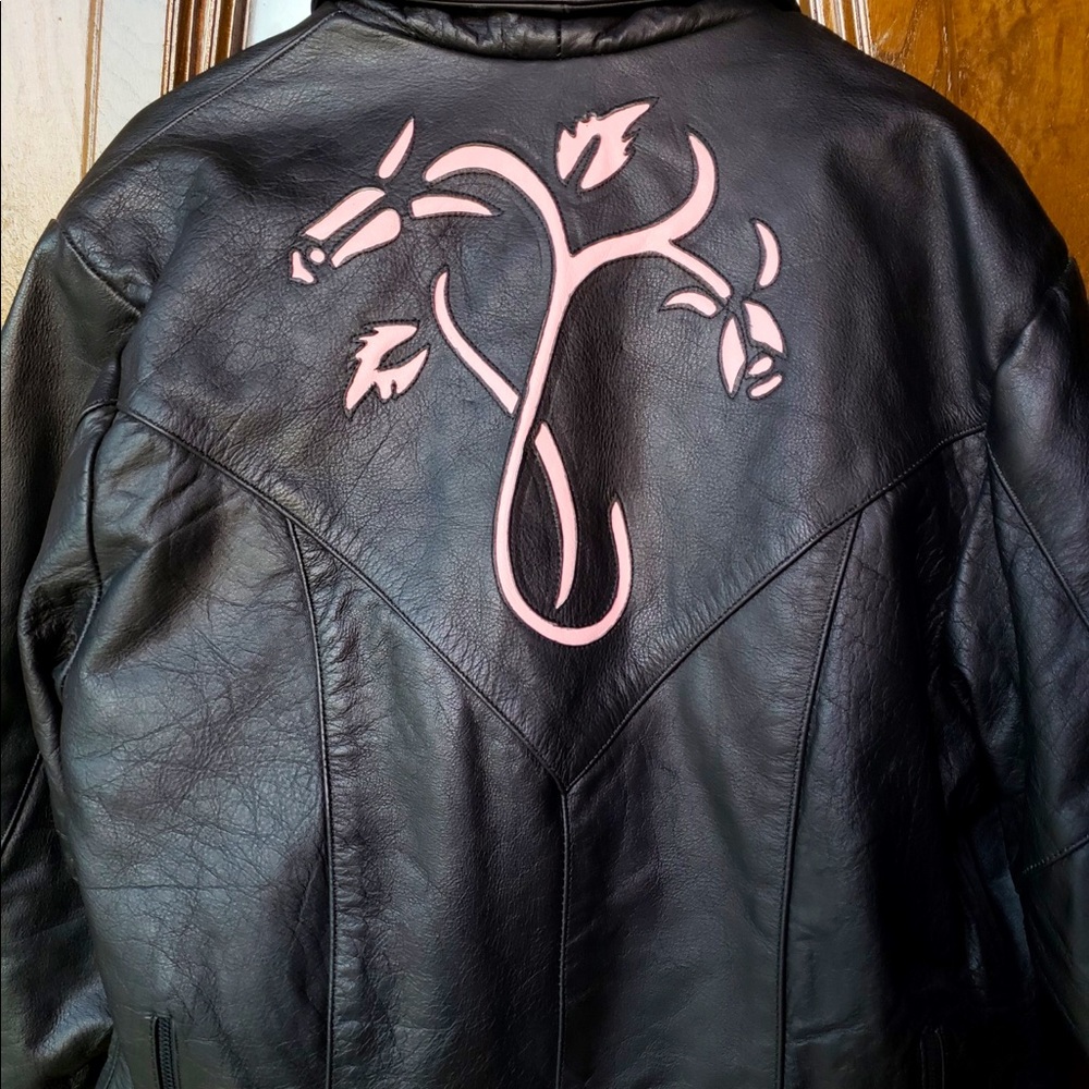 Leather jacket and chaps brand new set